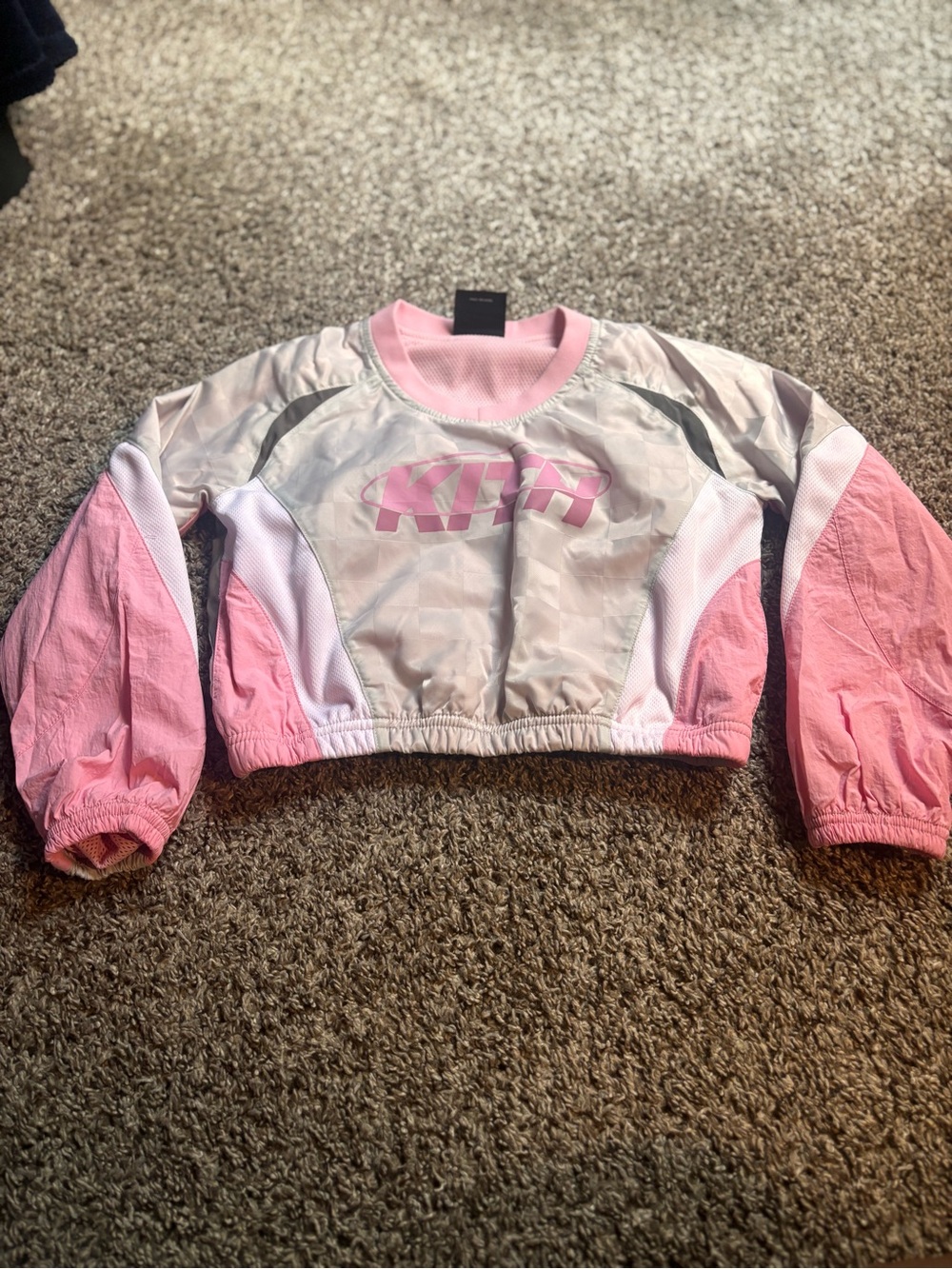 KITH Pink Cropped Sport Pullover & Skirt with Logo
